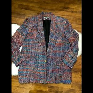 TABOH silk multicolored blazer one bottom